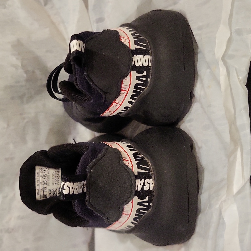 Adidas ZX 2K Boost Tape Core Black Tennis Shoes Toddler 8 - Picture 6 of 8